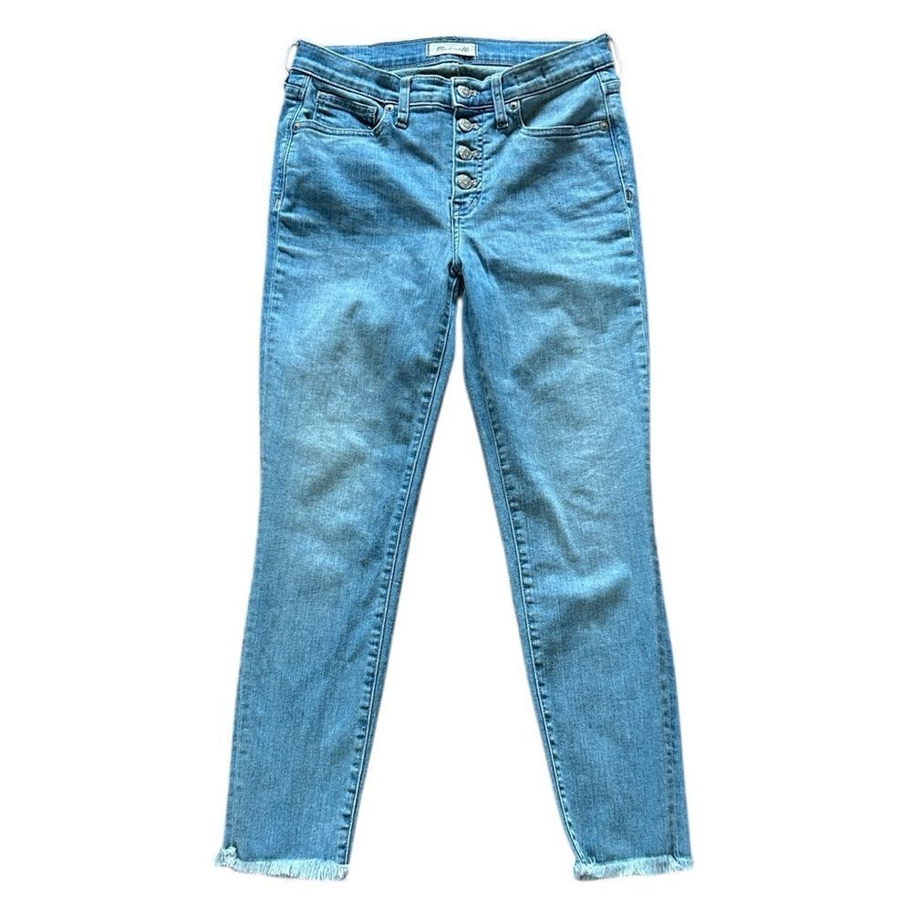Madewell Light Blue High Rise Skinny Crop Jeans